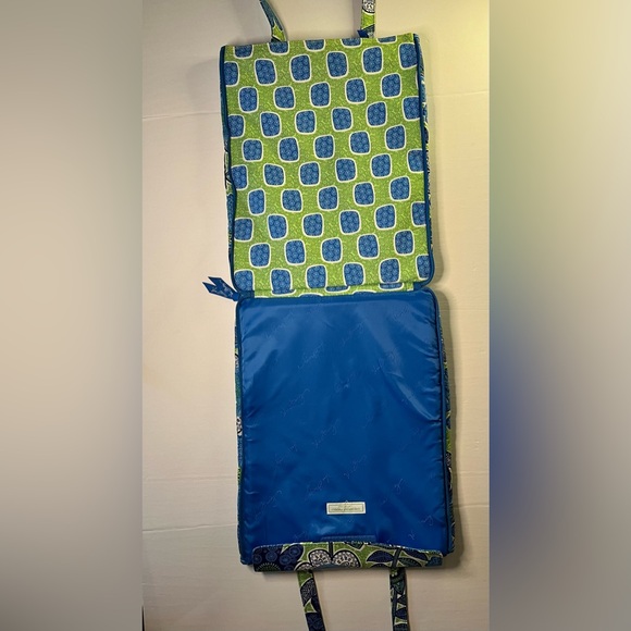 Vera Bradley Blue Doodle Daisy Floral Laptop Tablet Quilted Bag Case - Picture 5 of 13